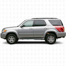 Gráfico de Salpicadura de Lodo Vinilo Adhesivo para Lateral Trasero para Toyota Sequoia 2000-2007_3