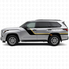 Kit de Calcomanías Laterales de Rayas Gemelas para Toyota Sequoia 2022+_2