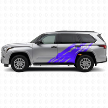 Calcomanía lateral de vinilo con gráfico de salpicaduras de barro para Toyota Sequoia 2022+ 2