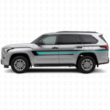 Calcomanía de vinilo de rayas triples para la puerta lateral de Toyota Sequoia 2022+_2