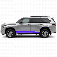 Kit de calcomanías de vinilo de franjas curvas para paneles laterales para Toyota Sequoia 2022+ 2