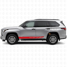 Kit de Calcomanías de Vinilo con Franjas Decoradas para Paneles Laterales de Toyota Sequoia 2022+_3
