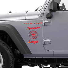 Calcomanía de vinilo del equipo de respuesta ante brotes zombies para Jeep Wrangler Rubicon_2