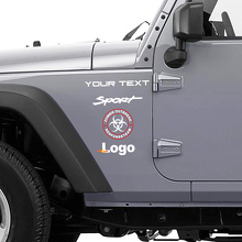 Calcomanía de vinilo del equipo de respuesta ante brotes zombies para Jeep Wrangler Rubicon_3