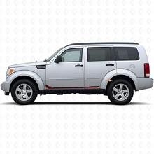 Calcomanía de vinilo de rayas laterales estilo racing para Dodge Nitro 2007-2011 2