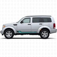 Calcomanía de vinilo con franjas laterales estilo vintage para Dodge Nitro 2007-2011 2