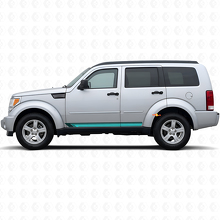 Calcomanía lateral de vinilo de rayas rectas vintage para Dodge Nitro 2007-2011 2
