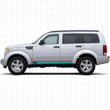 Calcomanía lateral de vinilo de rayas rectas vintage para Dodge Nitro 2007-2011_2