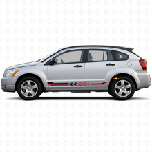 Calcomanía de Vinilo de Rayas Laterales a Cuadros para Dodge Caliber 2007-2012 3