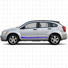 Calcomanía lateral de vinilo con franjas de panal para Dodge Caliber 2007-2012 2