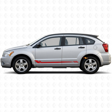 Calcomanía lateral de vinilo con franjas de panal para Dodge Caliber 2007-2012 3
