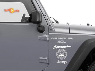 Jeep Rubicon Wrangler Zombie Outbreak Response Team Wrangler Calcomanía #6