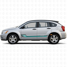 Calcomanía de vinilo de rayas laterales estilo vintage para Dodge Caliber 2007-2012 2