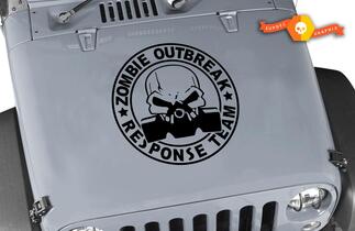 Jeep Rubicon Wrangler Zombie Outbreak Response Team Wrangler Calcomanía #7
