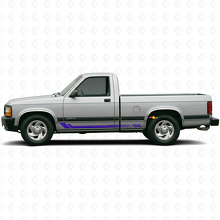 Calcomanía lateral de vinilo con rayas de panal para Dodge Dakota 1987-1996 2