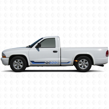Calcomanía de Vinilo con Rayas Laterales de Bandera a Cuadros para Dodge Dakota 1997-2004 2