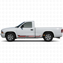 Calcomanía de Vinilo con Rayas Laterales de Bandera a Cuadros para Dodge Dakota 1997-2004 3