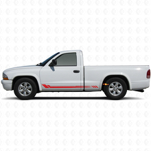 Calcomanía lateral de vinilo con rayas en panal para Dodge Dakota 1997-2004 3