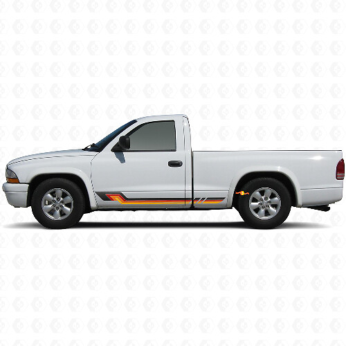 Calcomanía de Vinilo con Rayas Laterales de Estilo Vintage para Dodge Dakota 1997-2004 1