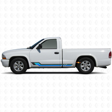 Calcomanía de Vinilo con Rayas Laterales de Estilo Vintage para Dodge Dakota 1997-2004 2