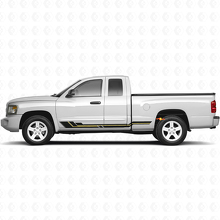 Calcomanía de vinilo con franjas curvas para paneles laterales de Dodge Dakota 2005-2011 2