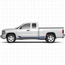 Calcomanía de vinilo con rayas laterales estilo de carreras para Dodge Dakota 2005-2011 2
