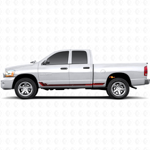 Calcomanía de vinilo con franjas laterales estilo racing para Dodge Ram 1500 2002-2008 3