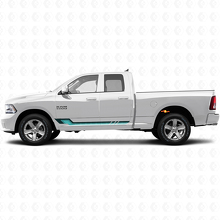 Calcomanía de vinilo con franjas laterales estilo vintage para Dodge Ram 1500 2011-2018 2