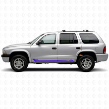 Calcomanía lateral de vinilo con franjas de panal para Dodge Durango 1998-2003 2