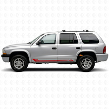 Calcomanía lateral de vinilo con franjas de panal para Dodge Durango 1998-2003 3