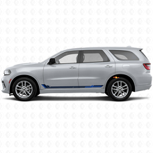 Calcomanía de vinilo con rayas laterales estilo carrera para Dodge Durango 2011+ 2