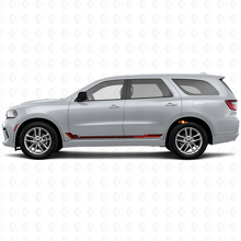 Calcomanía de vinilo con rayas laterales estilo carrera para Dodge Durango 2011+ 3