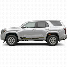 Calcomanía de vinilo para paneles laterales con franjas curvas para Toyota 4Runner 2024+ 2