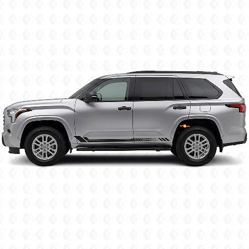 Calcomanía lateral de vinilo con rayas de panal para Toyota Sequoia 2022+ 1