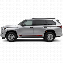 Calcomanía de vinilo con franjas laterales estilo racing para Toyota Sequoia 2022+ 3