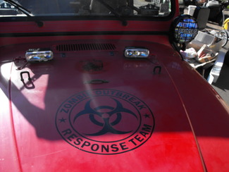 Jeep Rubicon Wrangler Zombie Outbreak Response Team Wrangler Calcomanía #1