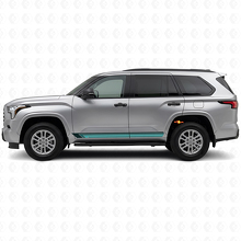 Calcomanía lateral de vinilo con rayas rectas vintage para Toyota Sequoia 2022+ 2