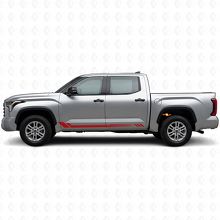 Calcomanía lateral de vinilo con franjas hexagonales para Toyota Tundra 2022+ 3