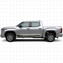 Calcomanía de vinilo con franjas curvas para paneles laterales de Toyota Tundra 2022+ 2