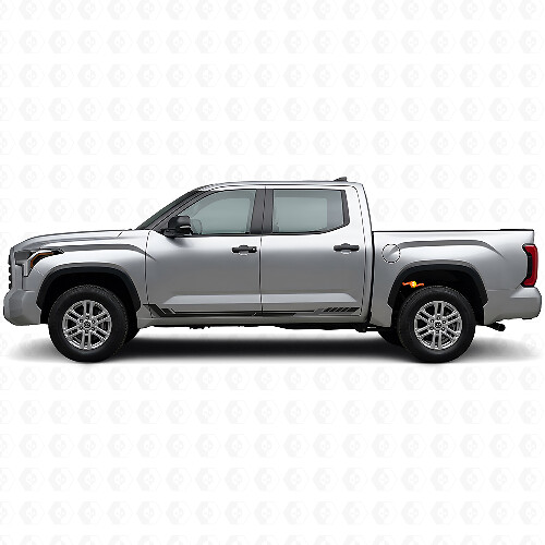 Calcomanía de vinilo con franjas laterales estilo racing para Toyota Tundra 2022+