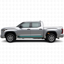 Calcomanía lateral de vinilo de rayas rectas vintage para Toyota Tundra 2022+ 2
