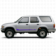 Calcomanía lateral de vinilo con rayas en panal para Toyota 4Runner 1989-1995_2