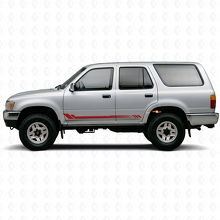 Calcomanía lateral de vinilo con rayas en panal para Toyota 4Runner 1989-1995_3