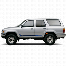 Calcomanía de vinilo con franjas laterales estilo racing para Toyota 4Runner 1989-1995_2