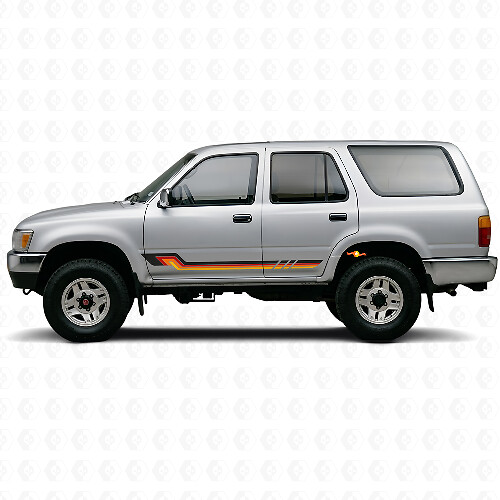 Calcomanía de vinilo de franjas laterales estilo vintage para Toyota 4Runner 1989-1995