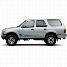 Calcomanía de vinilo de franjas laterales estilo vintage para Toyota 4Runner 1989-1995_2