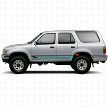 Calcomanía lateral de vinilo con rayas rectas vintage para Toyota 4Runner 1989-1995_2