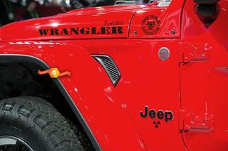 Jeep Rubicon Wrangler Zombie Outbreak Response Team Wrangler Kit de calcomanías #4