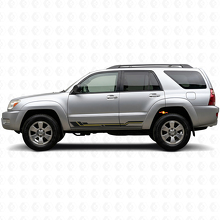 Calcomanía de Vinilo de Panel de Umbral con Franjas Curvas para Toyota 4Runner 2002-2009_2