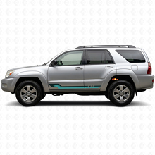 Calcomanía de vinilo con franjas laterales de estilo vintage para Toyota 4Runner 2002-2009_2